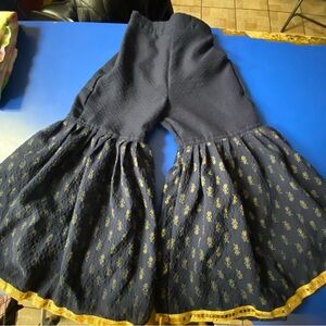 Chic Kids Navy Bottoms with Gold Detailing